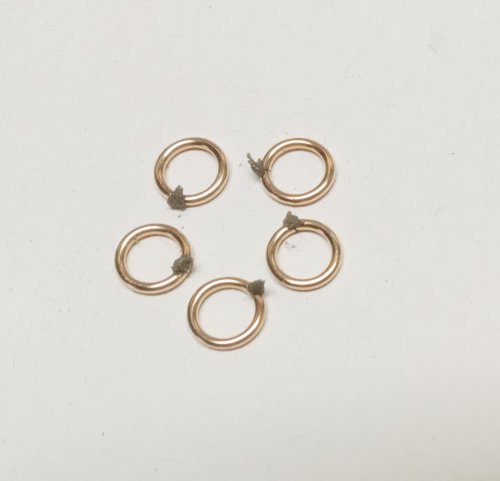 Judy Larson's Five Golden Rings Earrings - , Holiday Designs, Butane Torch, Soldering, Solder, five golden rings earrings